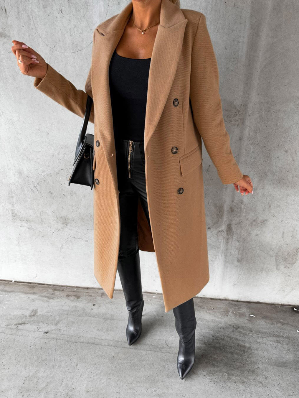 WW | Damen Winter Trenchcoat - Zweireihig