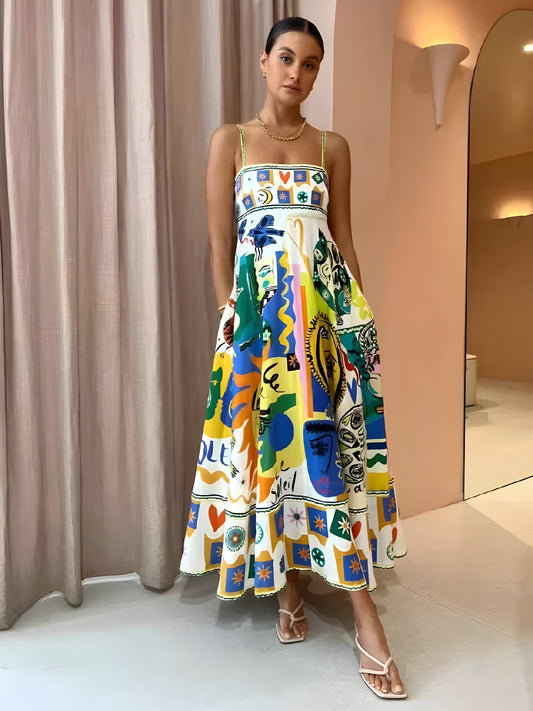 WW | Vibrant Linen Summer Dress