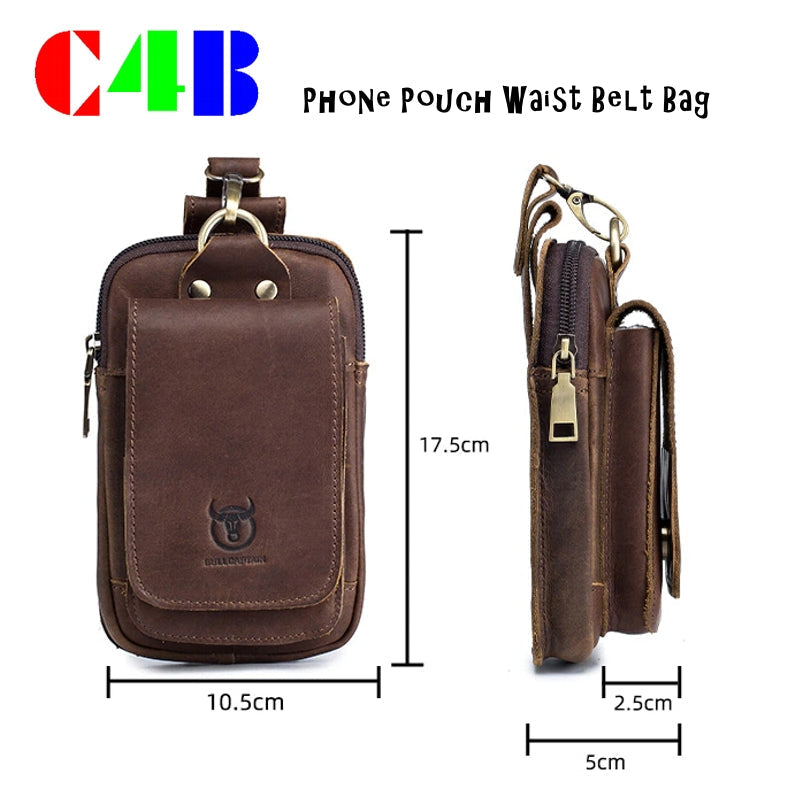 WW | High-Quality Leather 7-inch Phone Gift Belt Bag