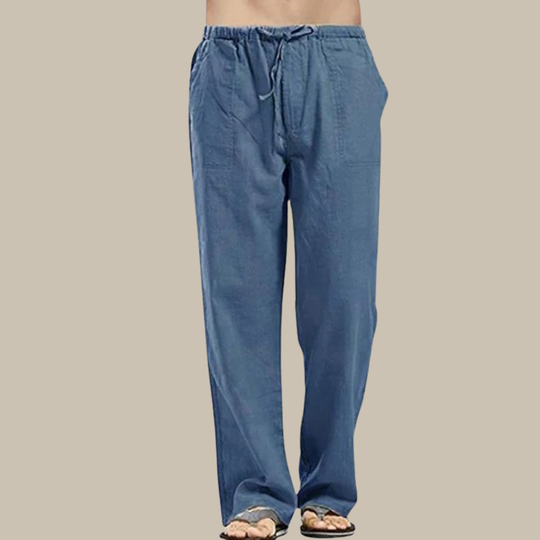 WW | Bequeme Leinen Strandhose Für Herren