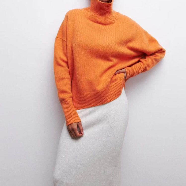 WW | Rollkragen Strickpullover