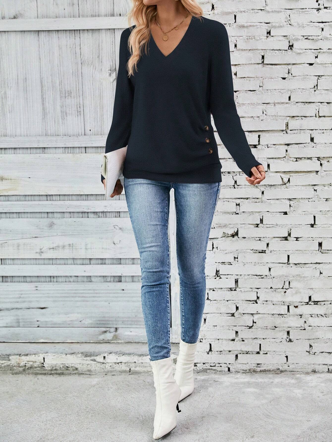 WW | V-Ausschnitt Pullover