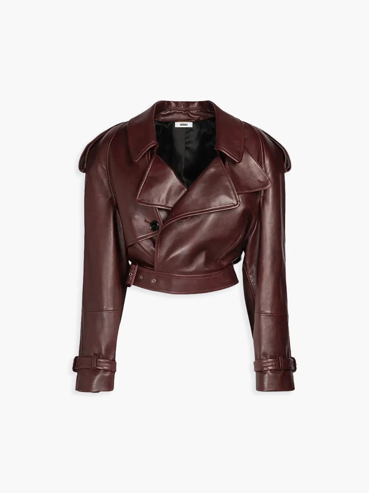 WW | Faux Leather Trench Coat
