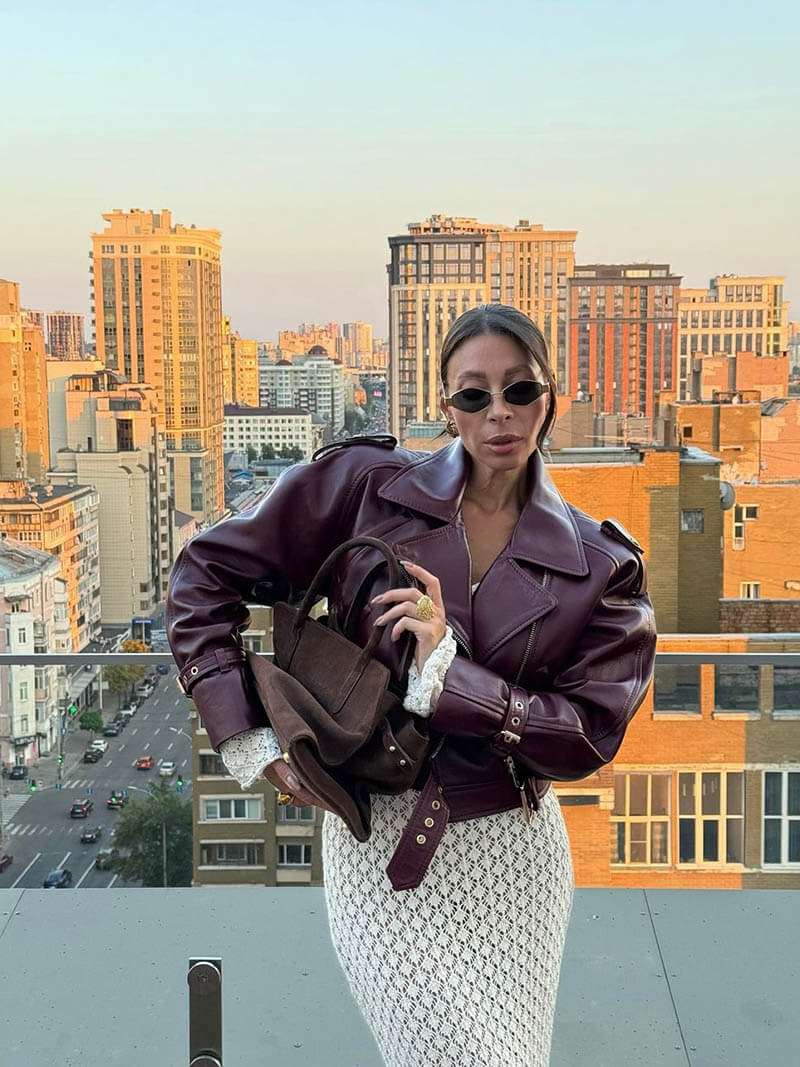 WW | Faux Leather Trench Coat