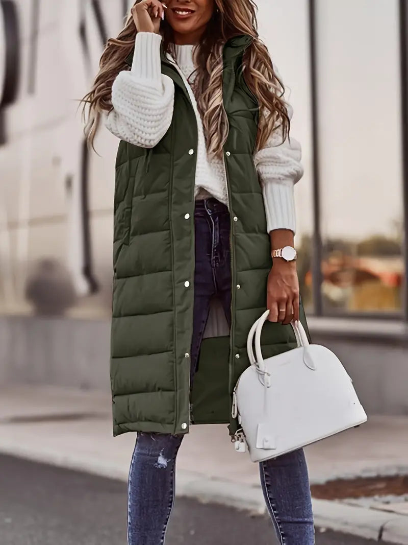WW | Long Body Warmer Vest For Women
