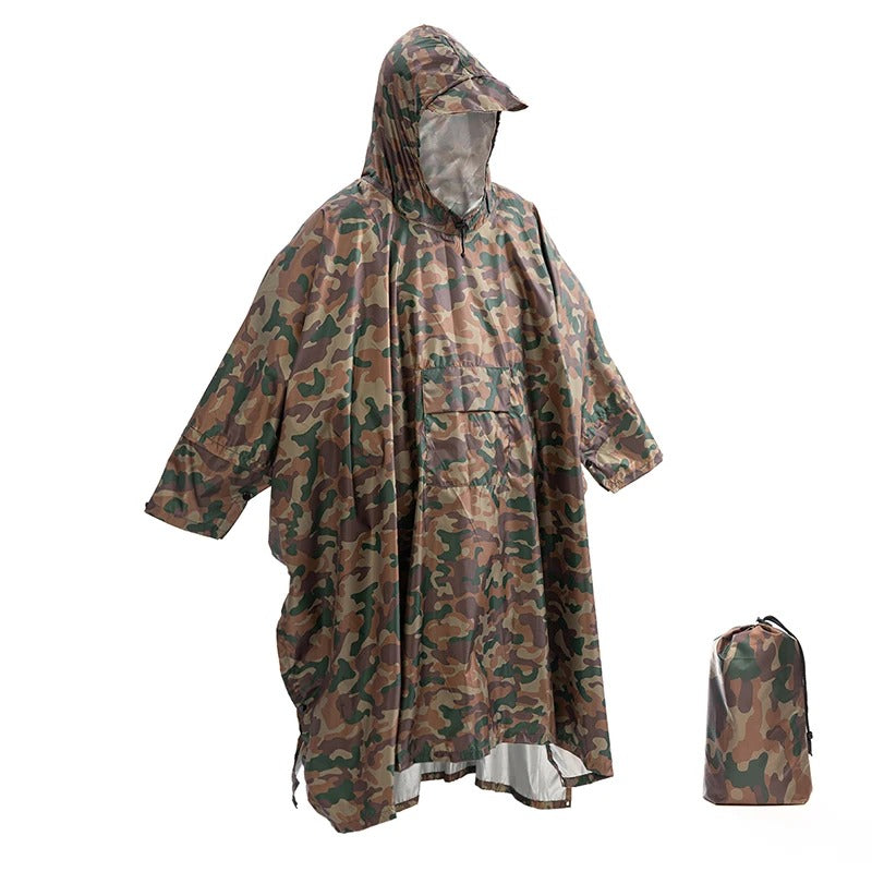 WW | Waterproof Poncho Backpack Cover for Hiking