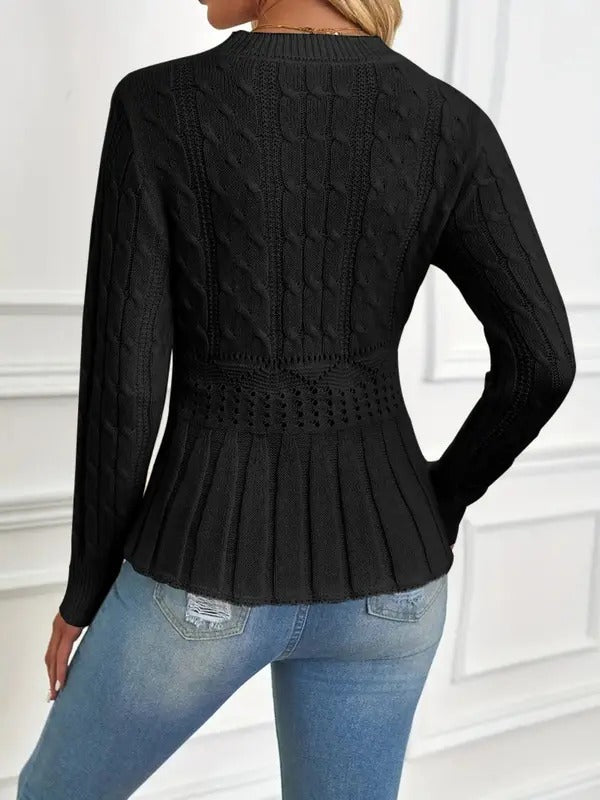 WW | Cozy Chic Crewneck Chunky Knit Sweater