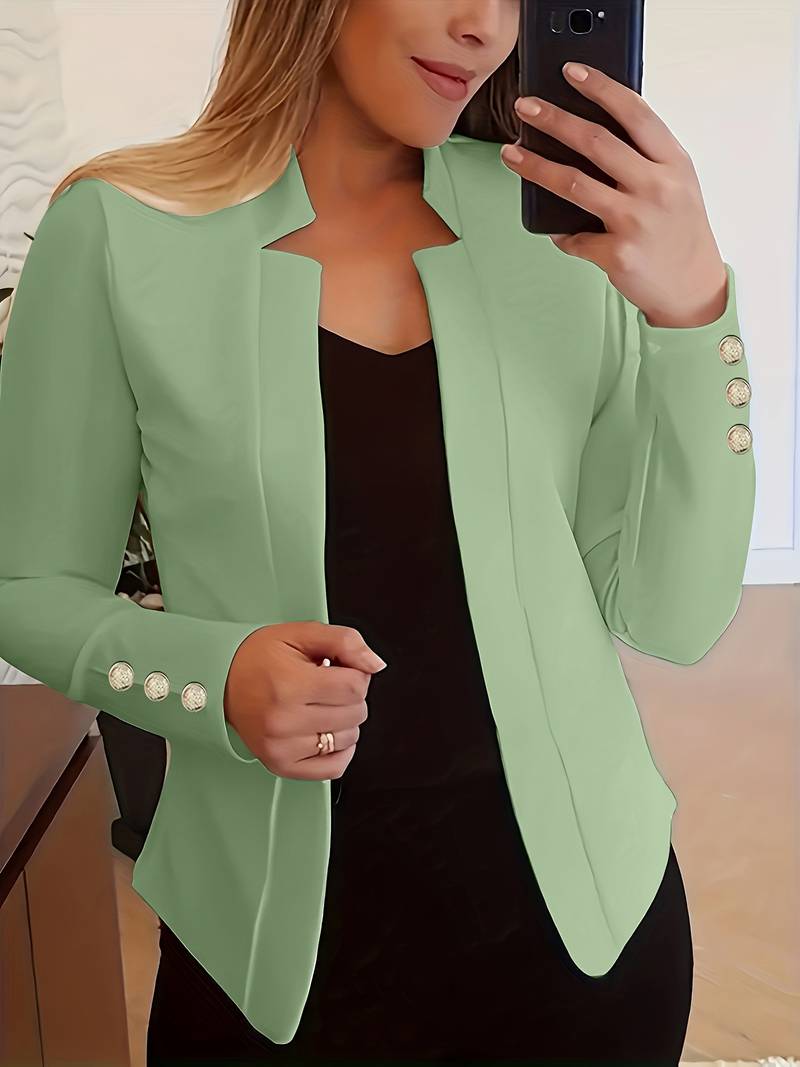 WW | Blazer informell mit Knöpfen und langen Ärmeln