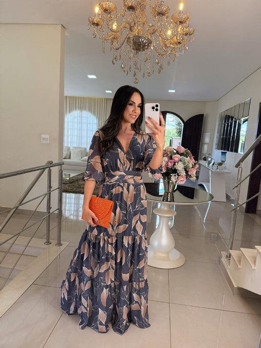 Elodie™ | Dress With Striped Elegance