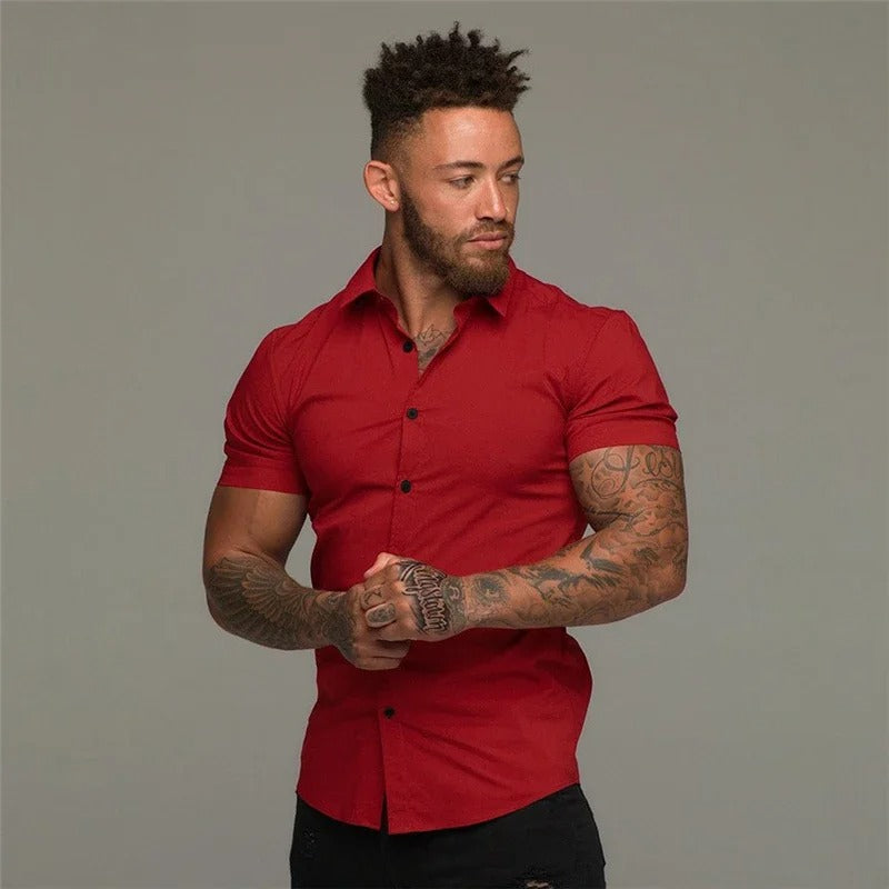 WW | Black Lightweight Business Shirt for Men
