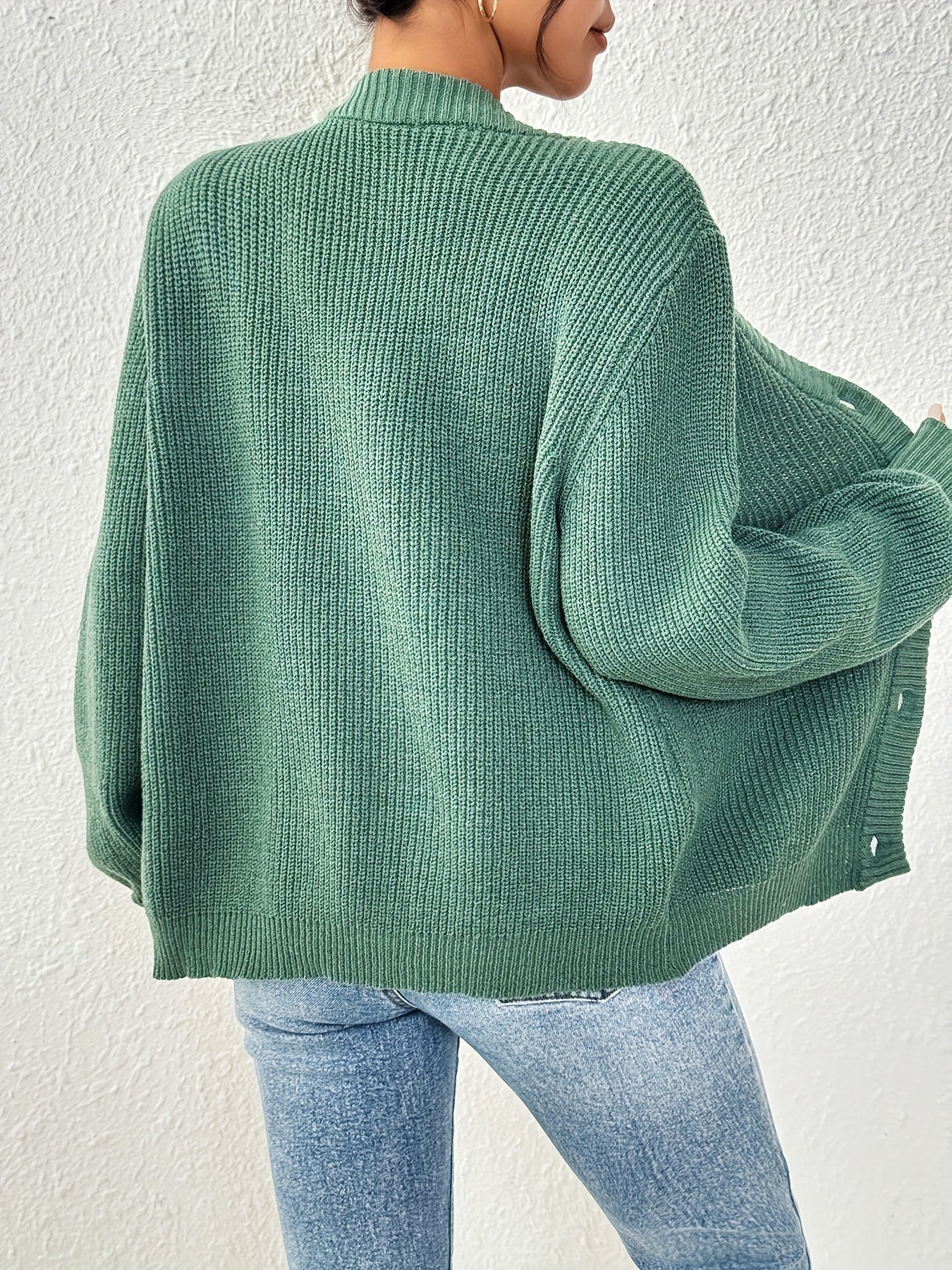 WW | Warm Cotton Knit Cardigan for Women - Perfect for Casual Days