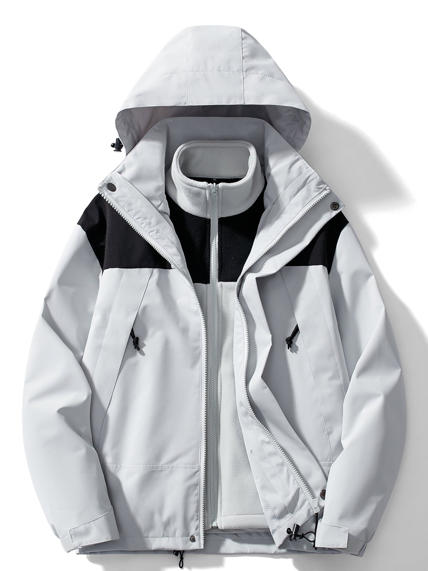 WW | Women's 3-in-1 Hooded Fleece Winter Jacket - Perfect for Outdoor Activities