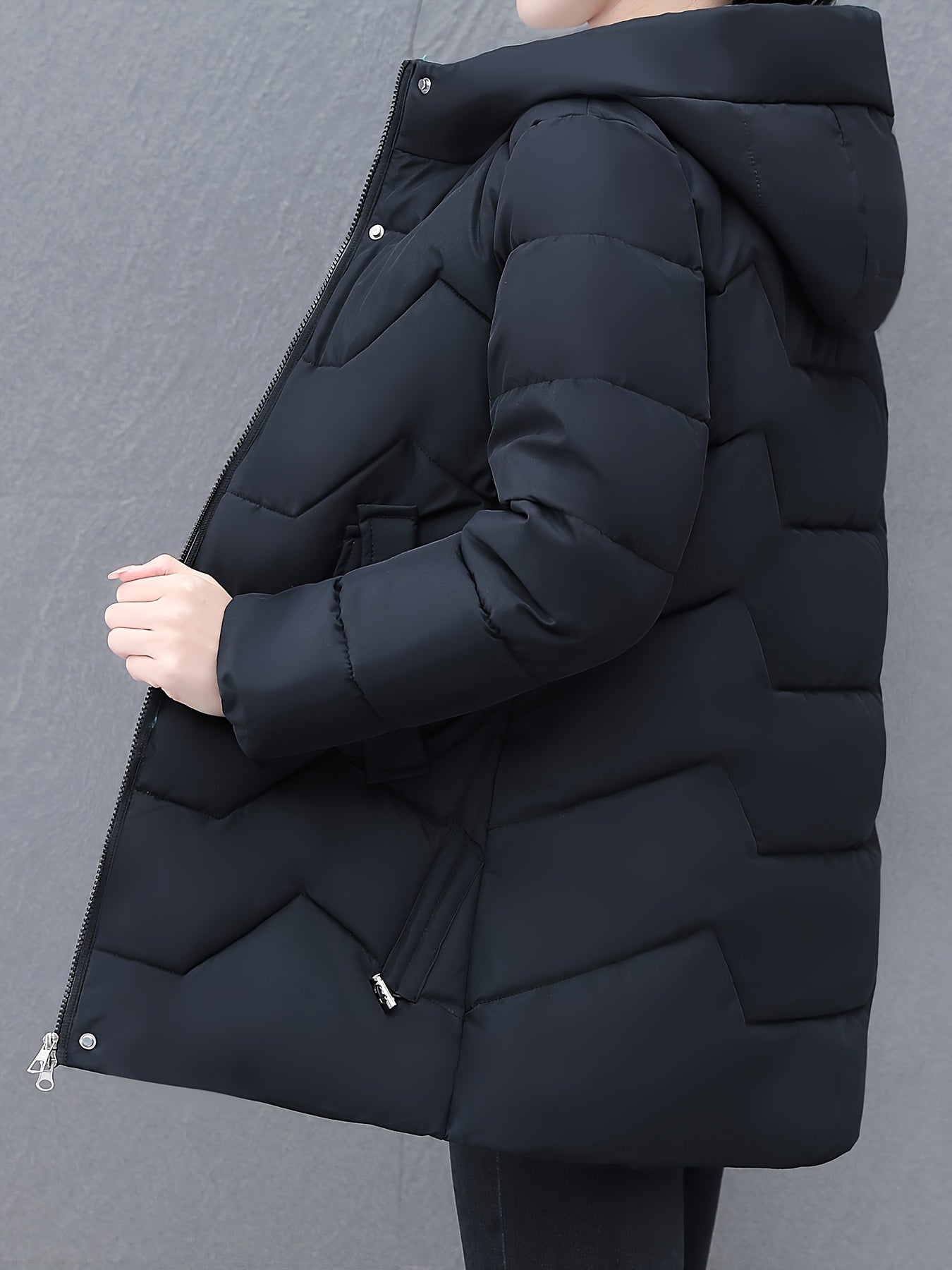 WW | Warm Long Puffer Winter Jacket with Hood for Women - Ideal for Winter