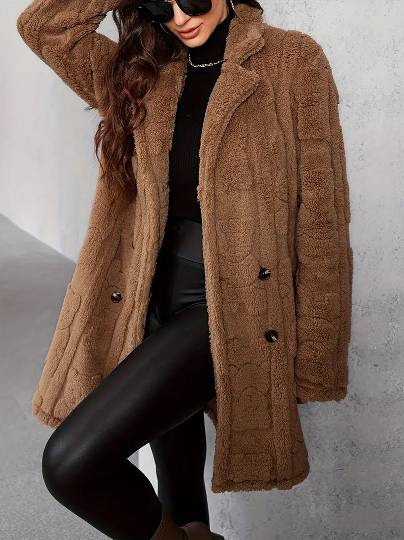 WW | Soft Solid Thermal Coat with Long Sleeves