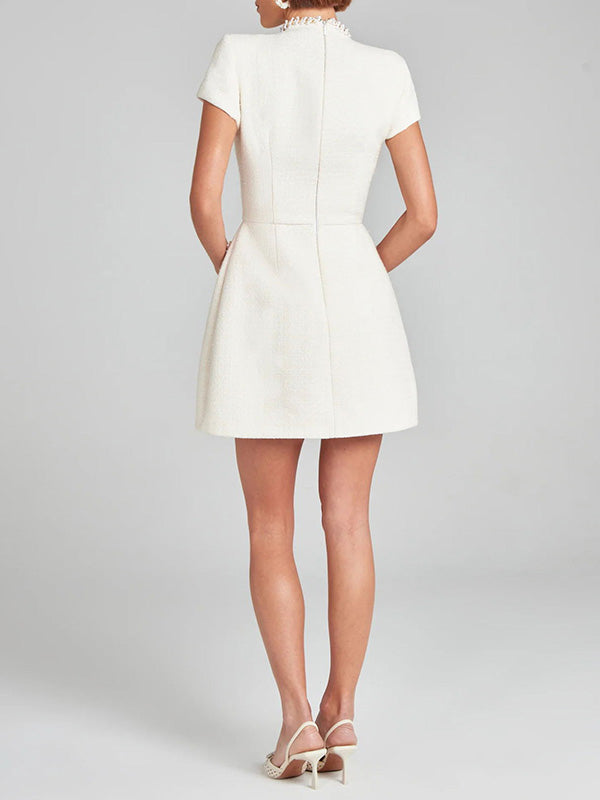 WW | Besticktes Tweed Minikleid Für Frauen