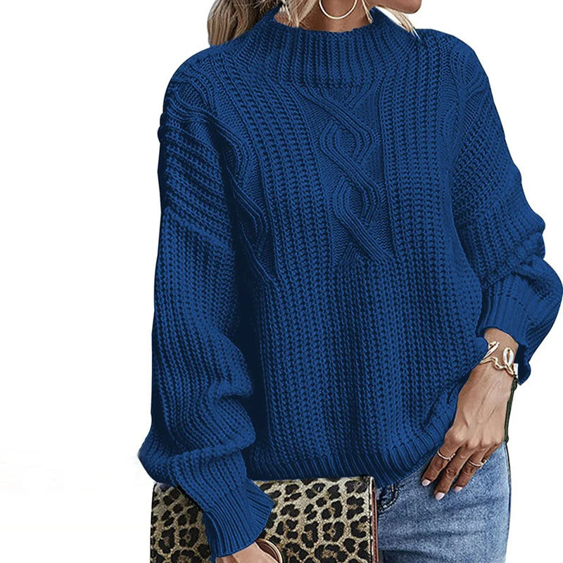 WW | Stylischer Pullover Aus Gedrehtem Strick für Damen