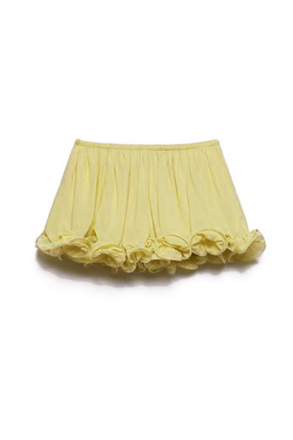 Romantic Drama – shorts with wavy flounces and elastic waist