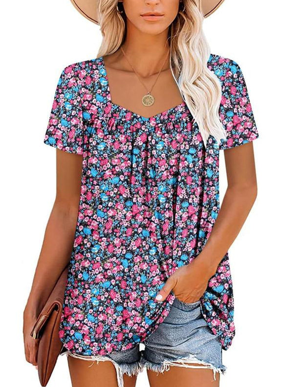 SOREYA™ | Airy Top with Garden Print