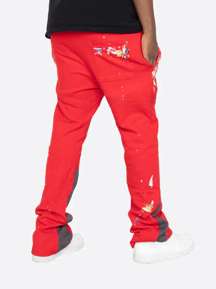 WW | Farbspritzer Flare Sweatpants