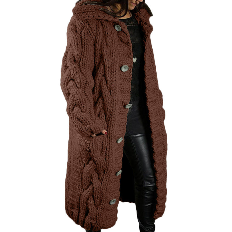WW | Lässiger warmer gewebter cardigan für frauen