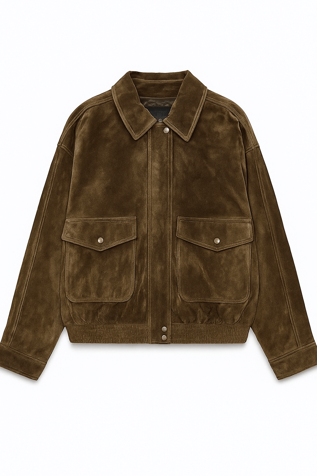 WW | Classic women's bomber jacket with collar and flap pockets