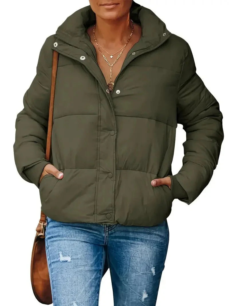WW | Puffer Jacke - Warm & Leicht - Wasserabweisendes Polyester - Lässige Oberbekleidung