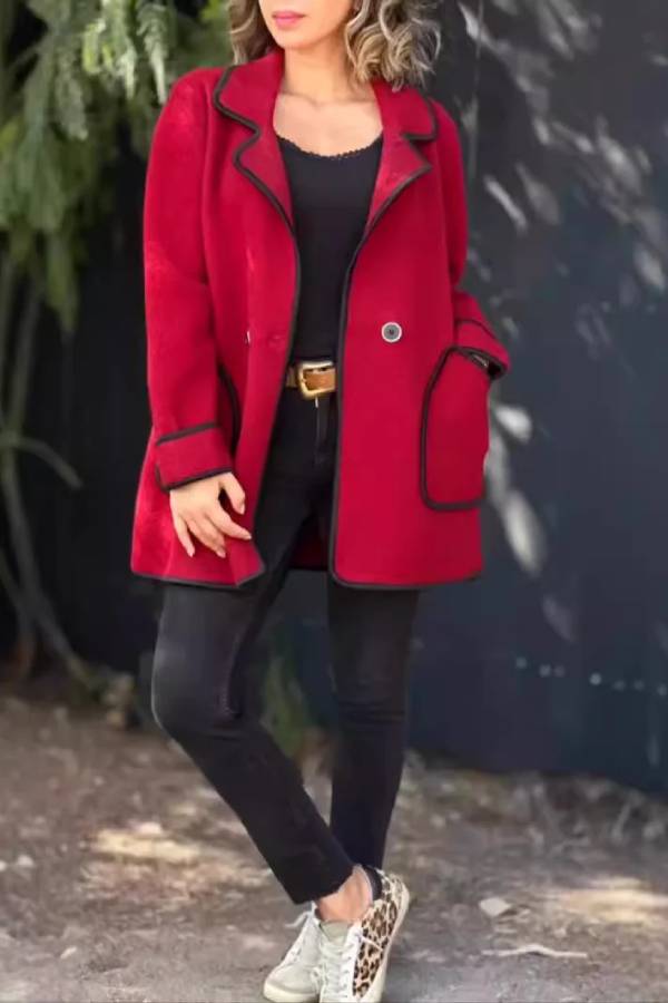 WW | Suit Collar Double-Sided Wool Jacket