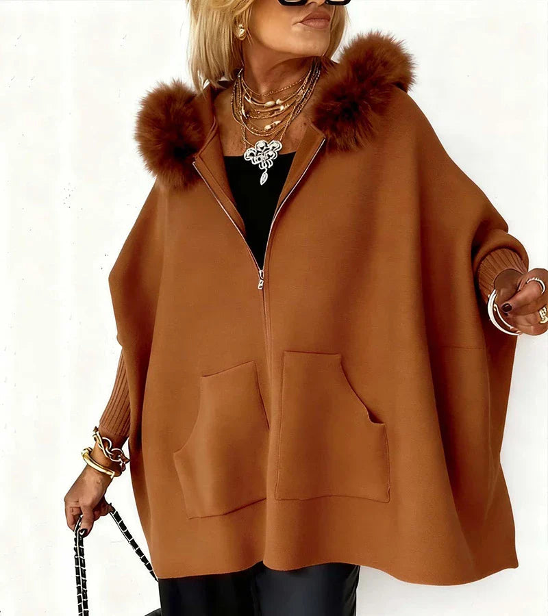 WW | Casual Hooded Jacket with Luxurious Fur Collar