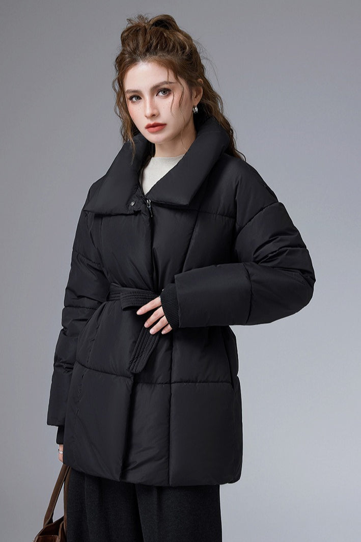 WW | Casual Cropped Cotton Puffer Jacket