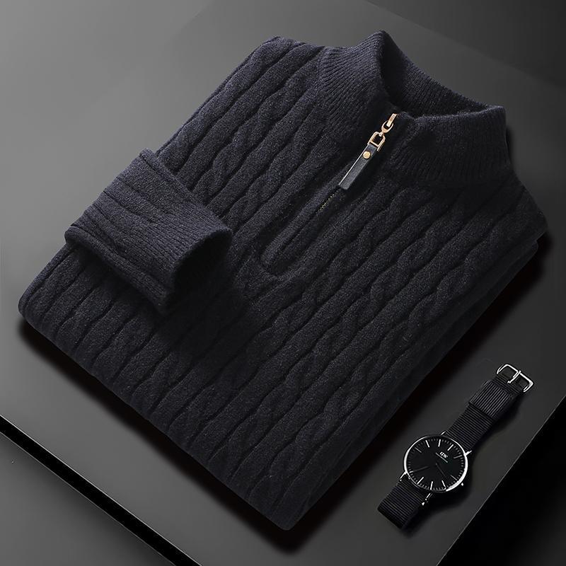 WW | Stilischer Herren-Reißverschluss-Pullover
