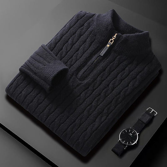 WW | Stilischer Herren-Reißverschluss-Pullover