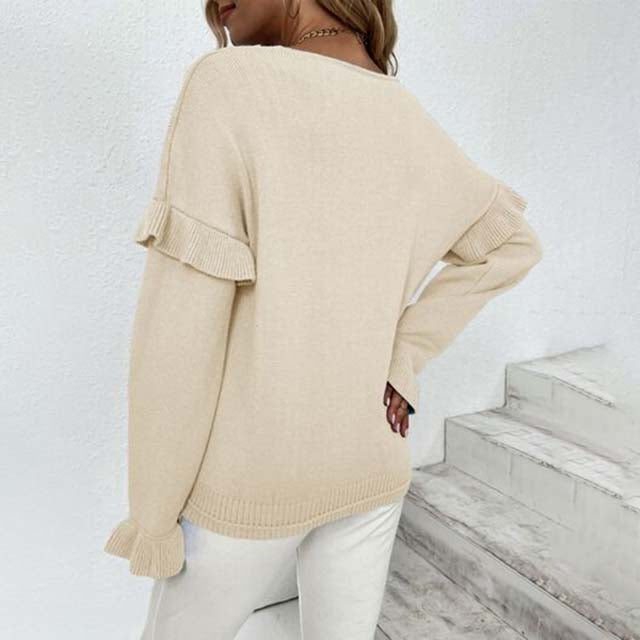 WW | Lässiger und Bequemer Strickpullover für Damen