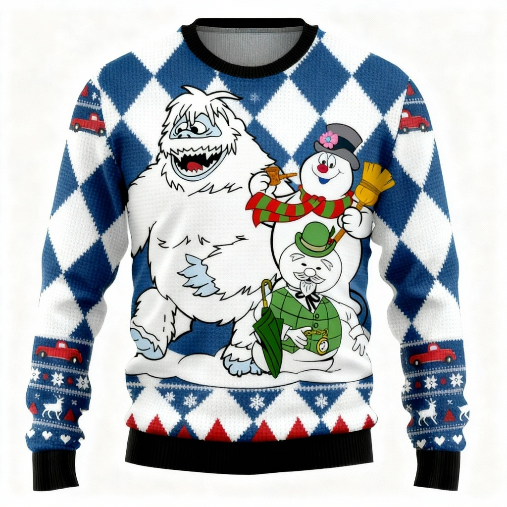 WW | Hässlicher Weihnachtspullover Party [2025] | Süße Yeti Edition