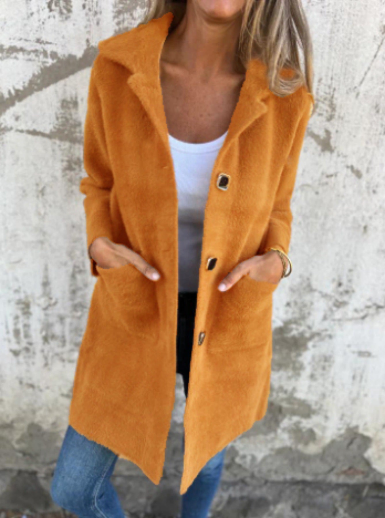 WW | Long jacket with buttons