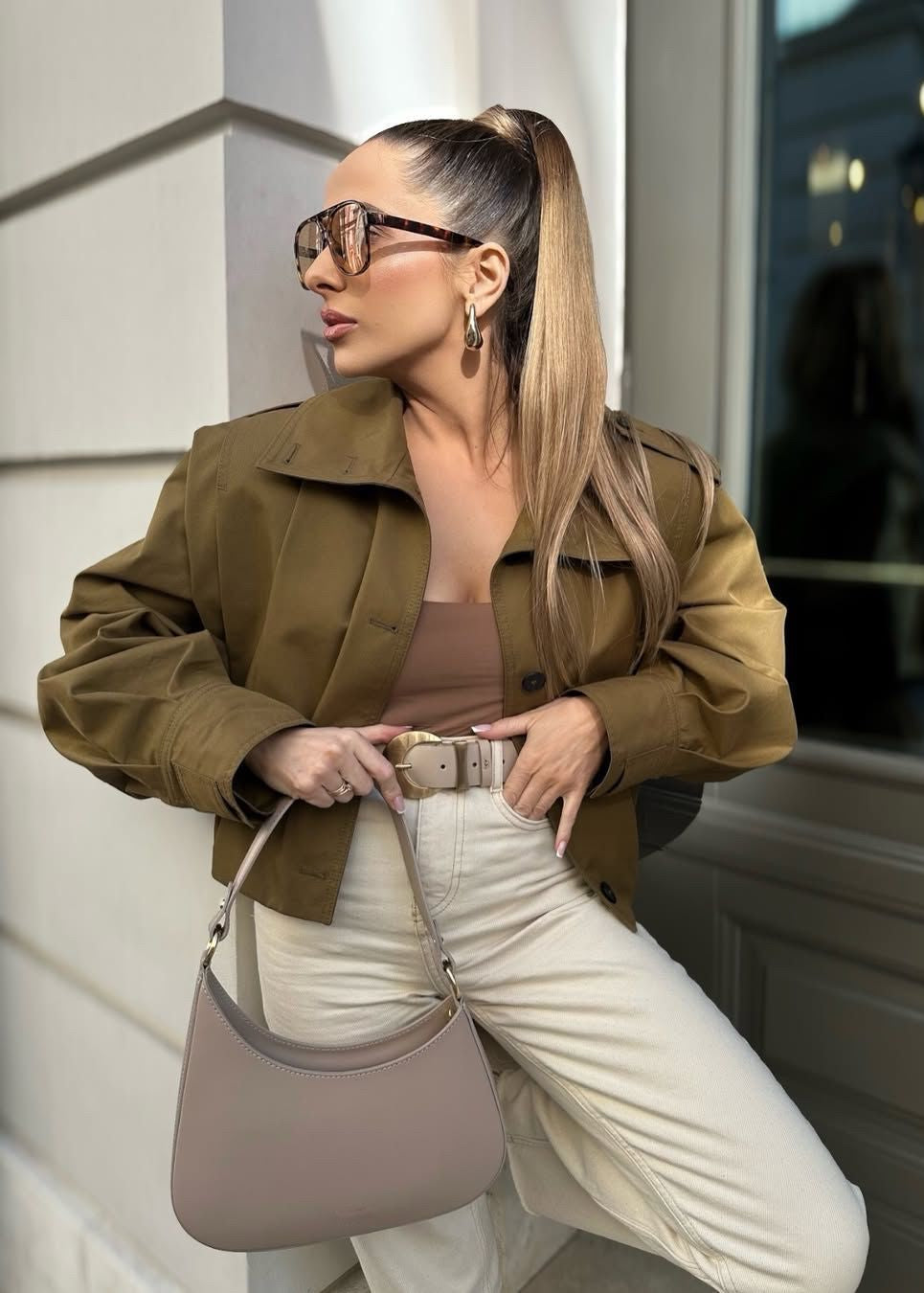 WW | Epaulette Button-Down Jacket – Khaki