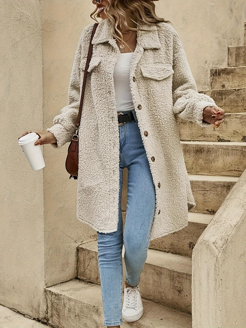 WW | Beige Women's Winter Jacket - Perfect for Outdoor Activities