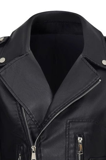 WW | PU Leder Reißverschlussjacke