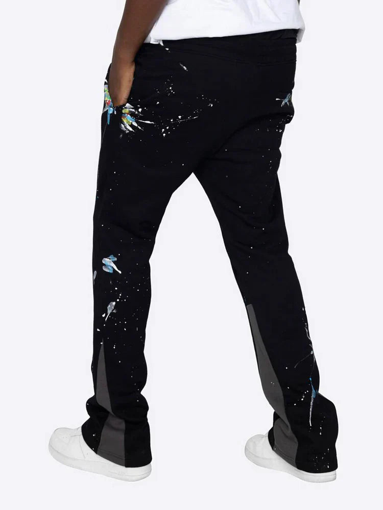 WW | Farbspritzer Flare Sweatpants