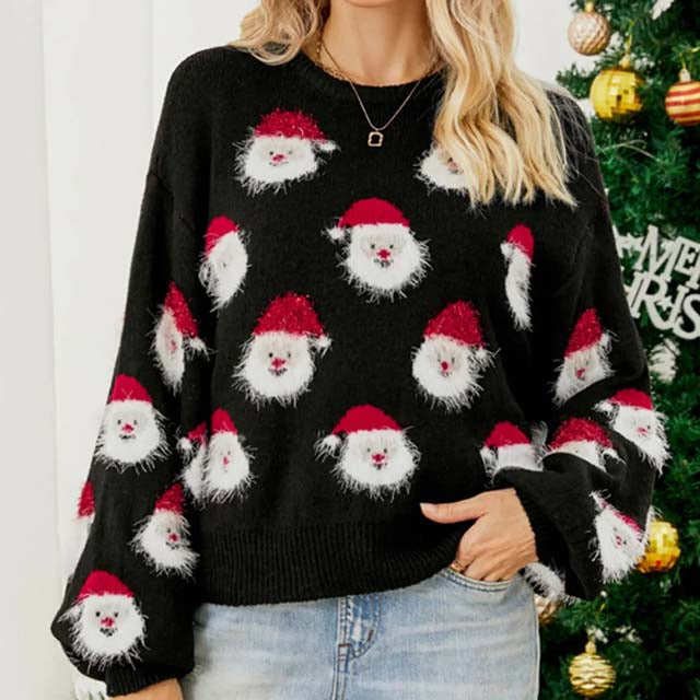 WW | Modischer Weihnachtsstrickpullover für Damen