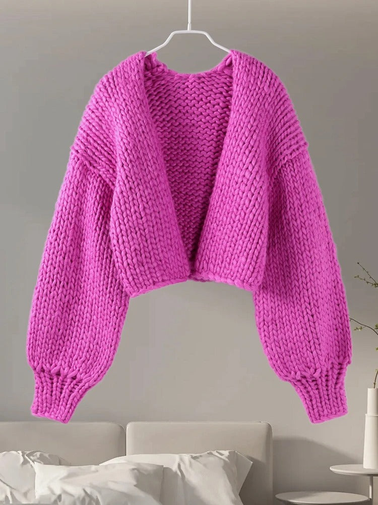 WW | Gemütliche Strickjacke in Unifarbe, lässig