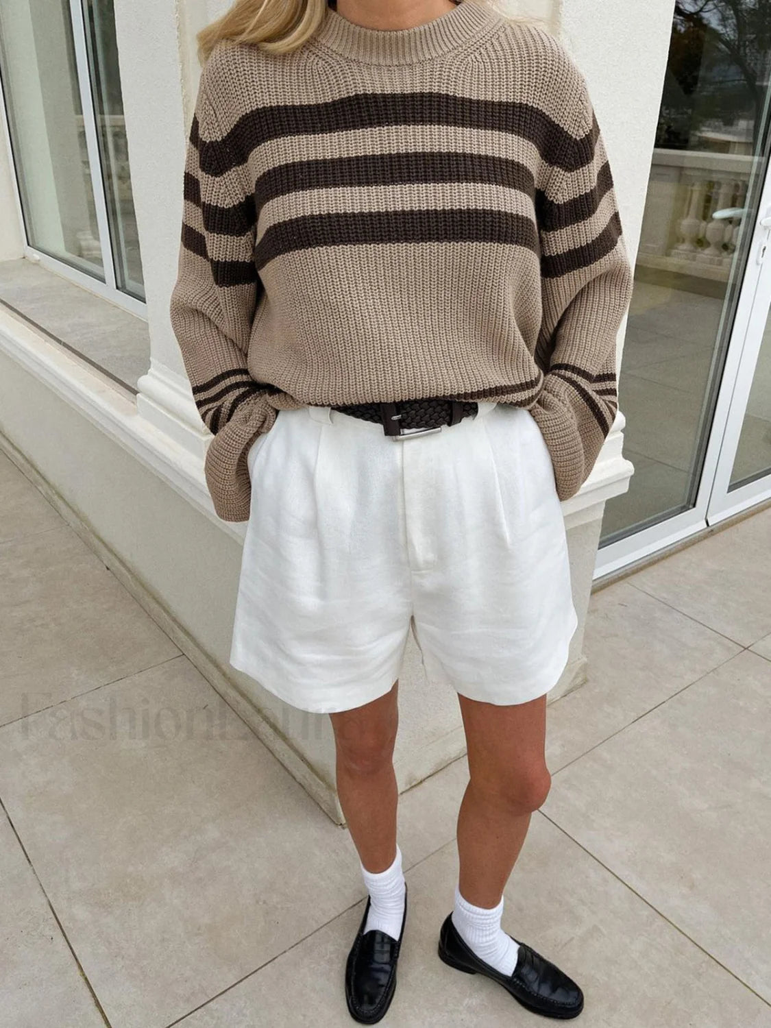WW | Cozy striped knit sweater for everyday comfort