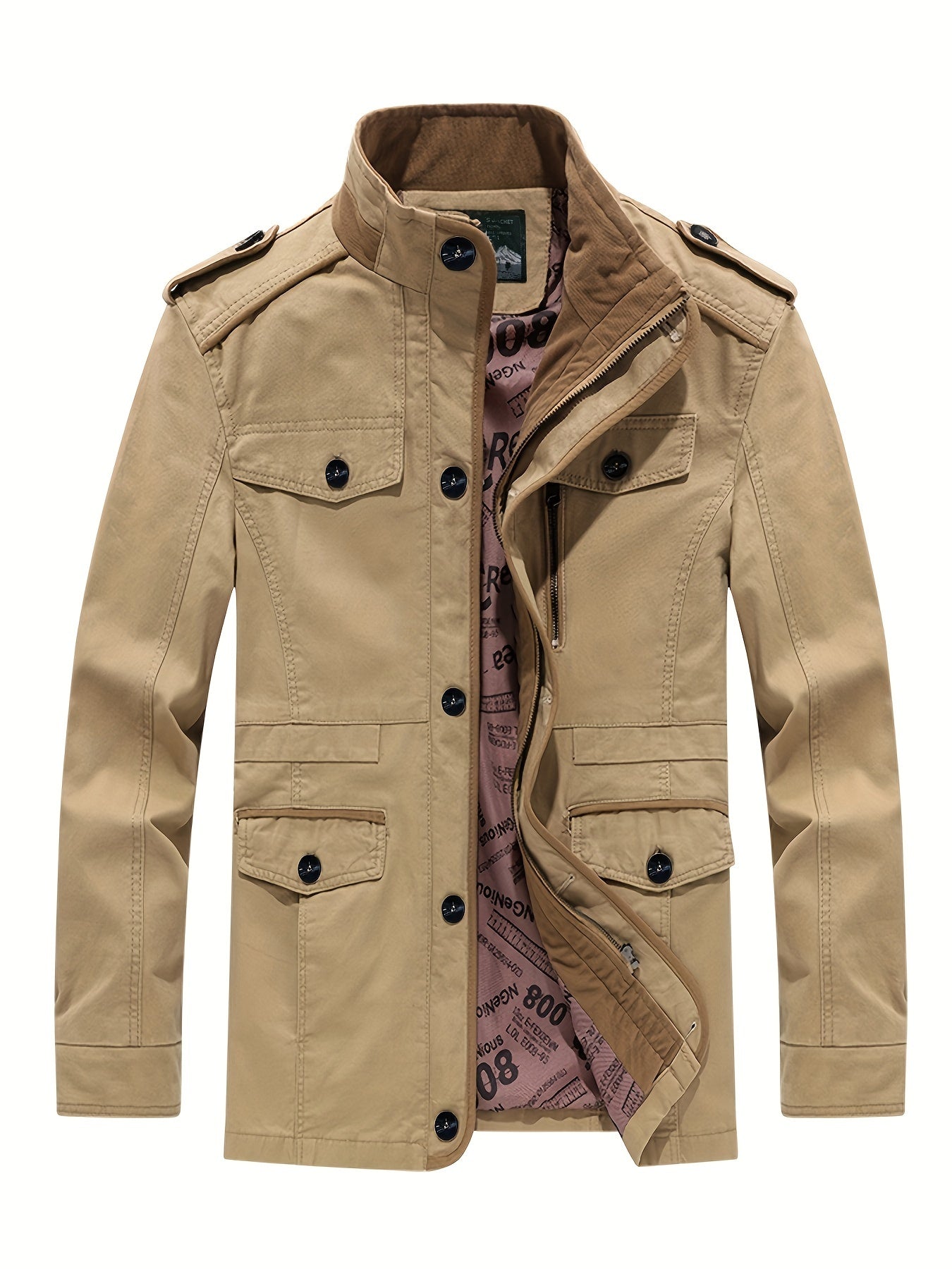 WW | Winterjacke mit Reißverschluss für Herren - Ideal für Outdoor-Aktivitäten
