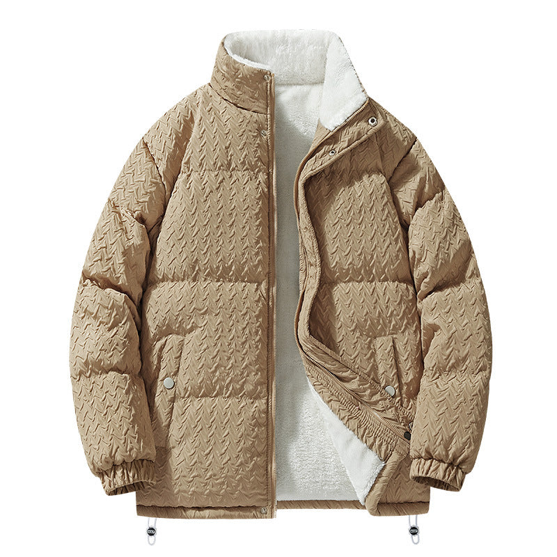 WW | Insulated and Padded Puffer Jacket High Collar Loose Fit Windproof