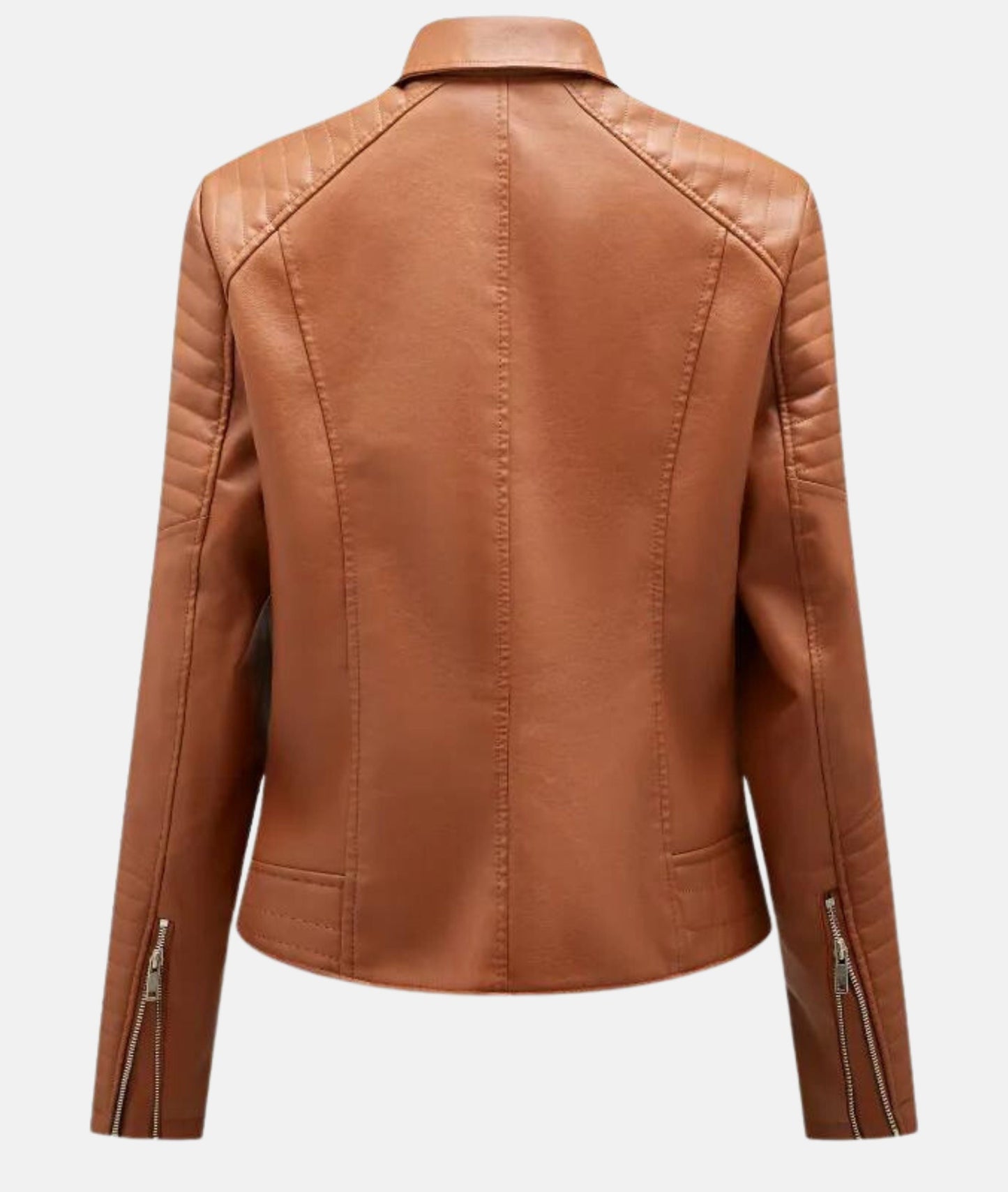 WW | Stylish women's biker jacket made of imitation leather