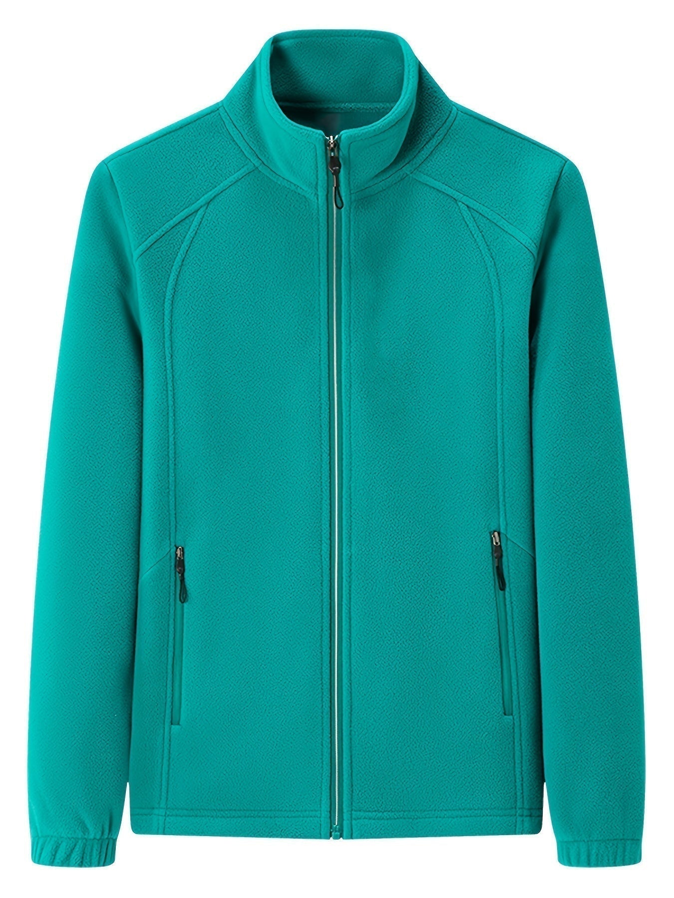 WW | Fleece-Außenjacke mit hohem Kragen und langen Ärmeln