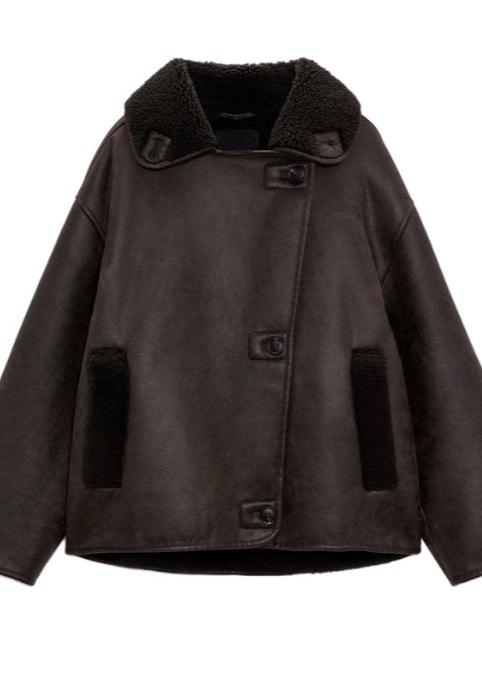 WW | Stil Doppeltseitige Kunstlederjacke
