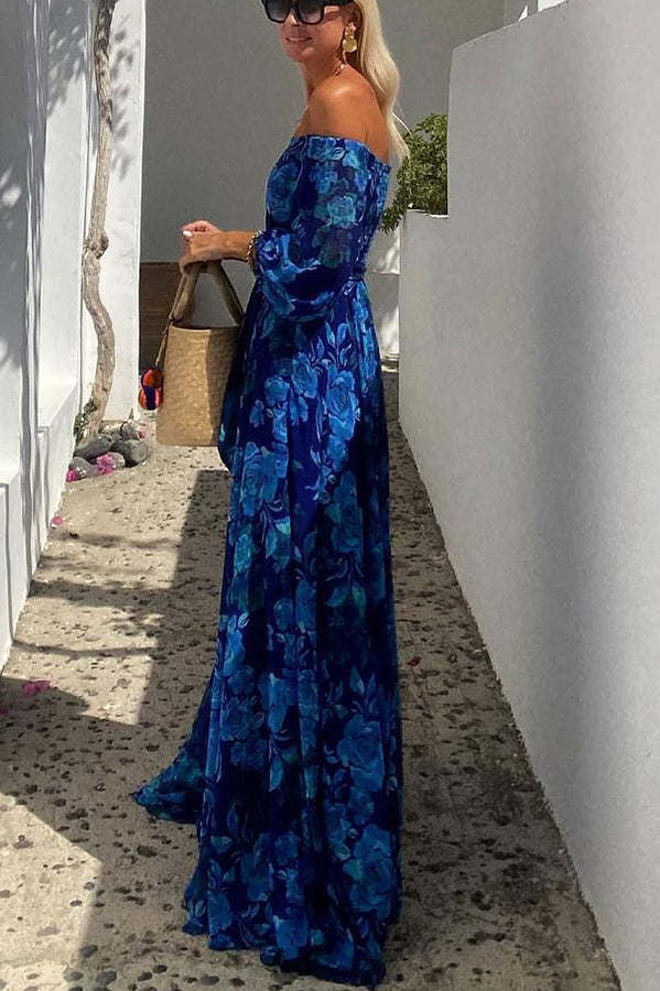 Francesca - Floral Off-the-Shoulder Maxi Dress