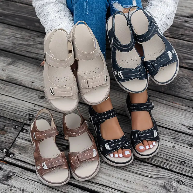 Alia™ | Comfortable Ankle Strap Wedge Sandals