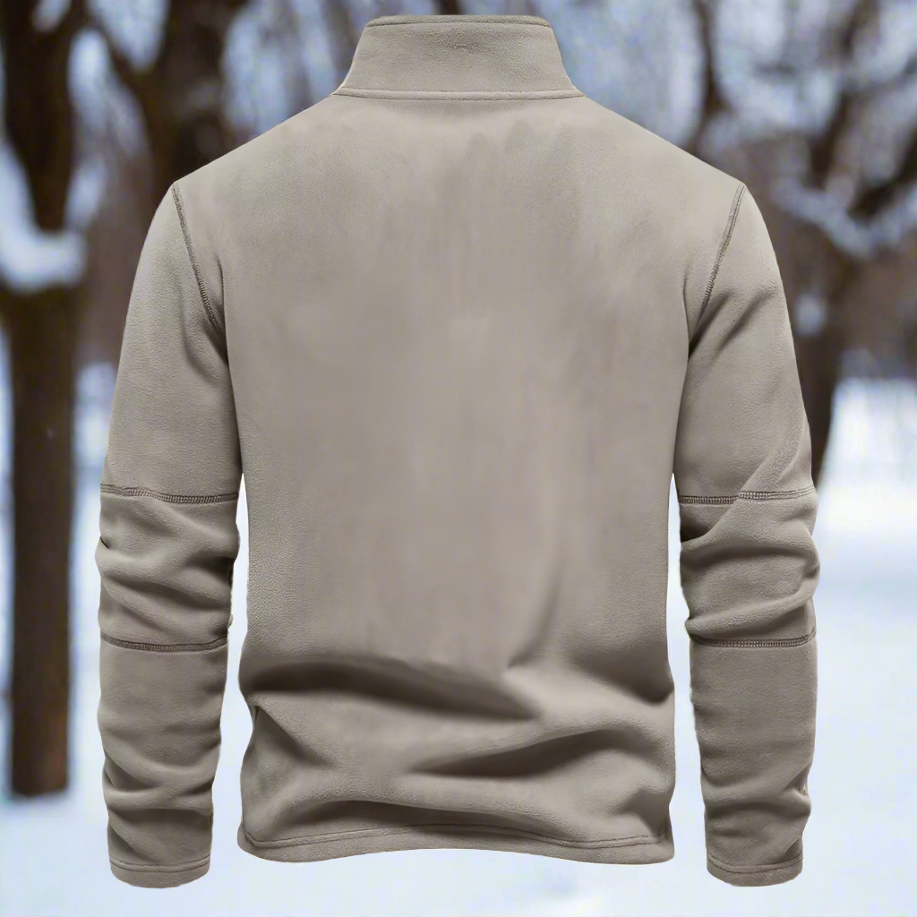 WW | Quarter-Zip Fleece Pullover Soft and Warm Long-Sleeved Casual Fit