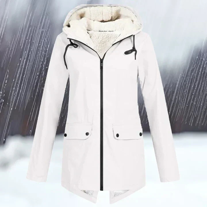 WW | und wasserdichte Jacke mit Kapuze und Verstärkung